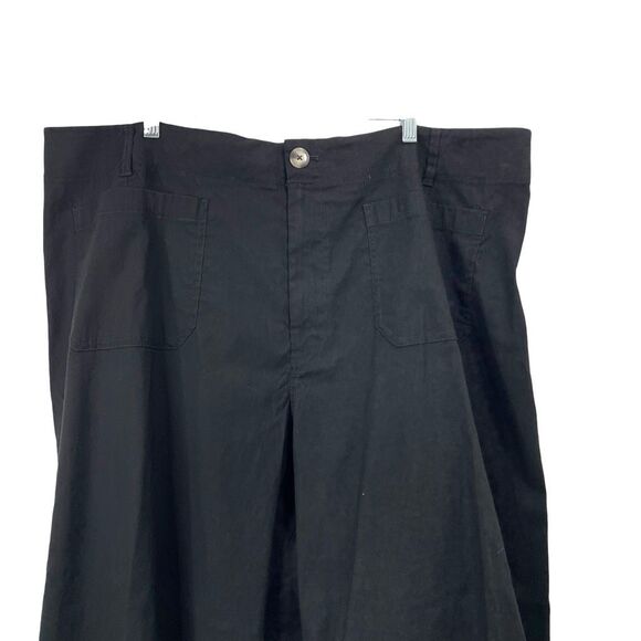 NEW Anthropologie Maeve The Colette Ponte Crop Wide-Leg Pants Size 24W black - Picture 5 of 13